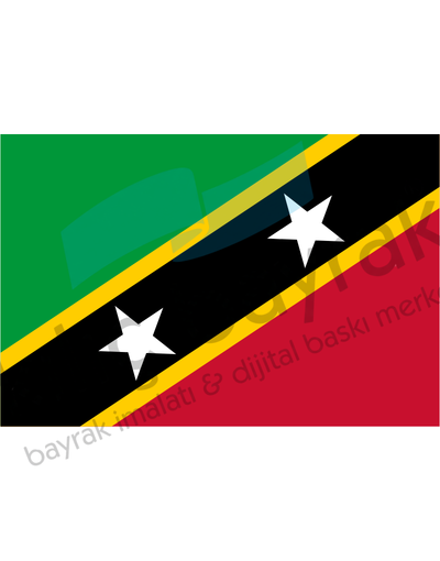 Saint Kitts ve Nevis Ülke Bayrağı
